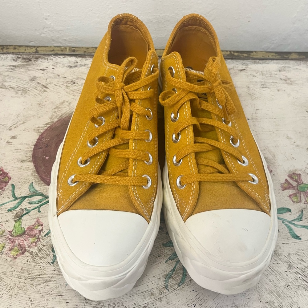 Converse Ochre Sneakers with White Sole - Picture 3 of 7